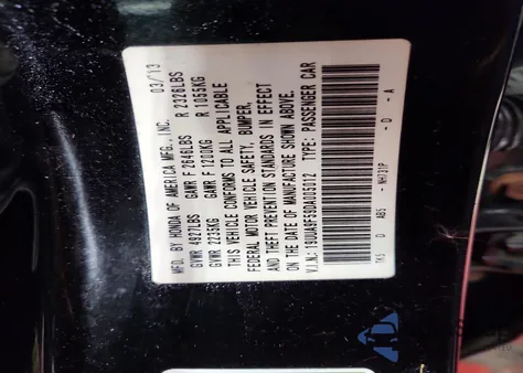 2013 Acura Tl Tech z USA, uszkodzony, nr VIN 19UUA9F59DA005012